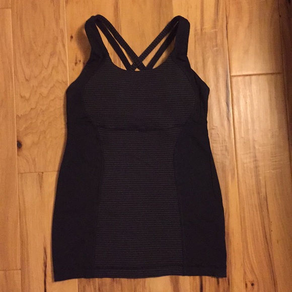 lululemon athletica Tops - Lululemon black striped tank